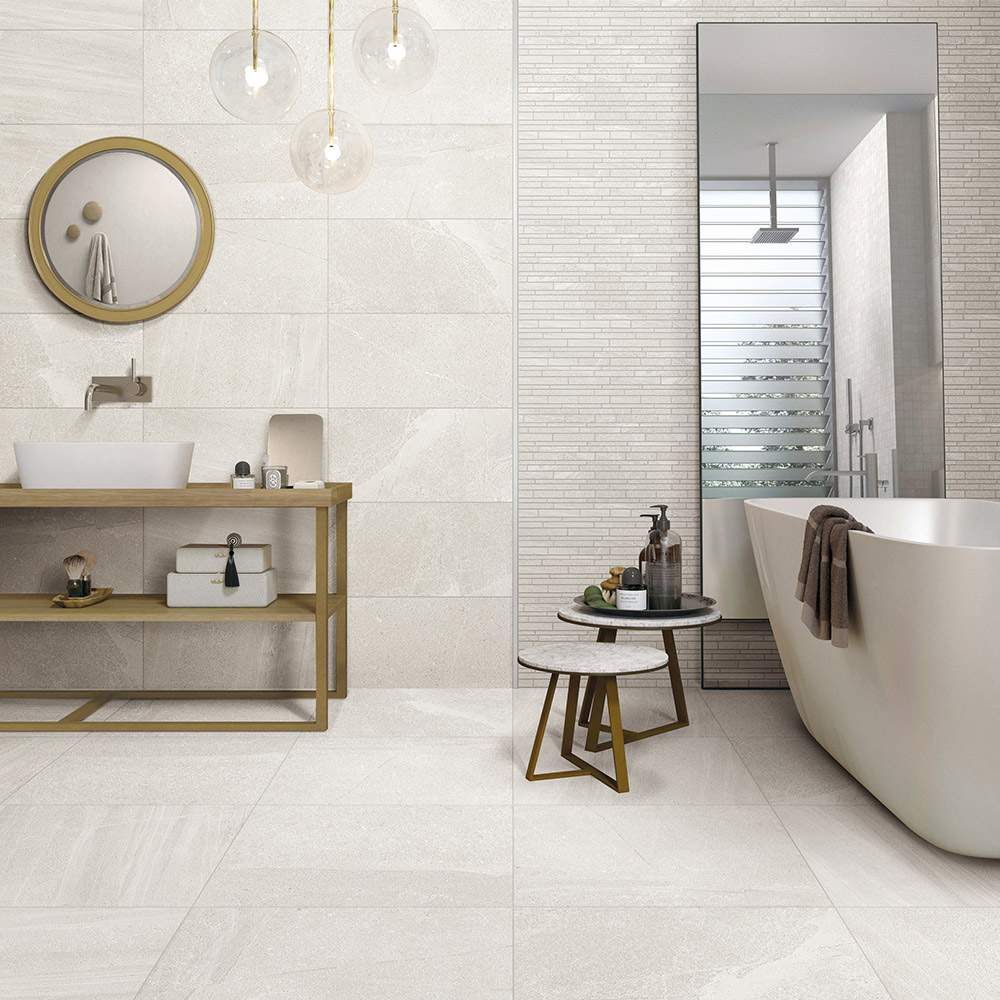 Shell Wall Tiles and Floor Tiles: 4 colours ▪ 3 finishes ▪ 3 sizes